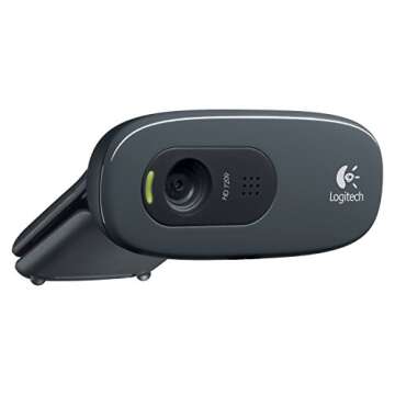 Logitech C270 Desktop or Laptop Webcam, HD 720p Widescreen for Video Calling and Recording (Renewed)