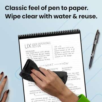 Rocketbook Flip Reusable Smart Notepad - Eco-Friendly & Digitally Connected