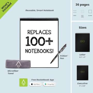 Rocketbook Flip Eco-Friendly Smart Notepad 8.5" x 11"