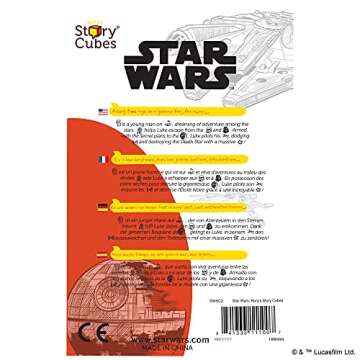 Rory's Story Cubes Star Wars Edition (Eco-Blister) - Craft Your Own Galactic Adventures! Creative Storytelling Game for Kids & Adults, Ages 6+, 1+ Players, 10 Minute Playtime, Made by Zygomatic