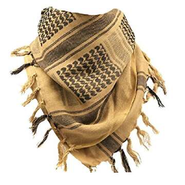 Generic Tactical Desert Shemagh Arab Keffiyeh Neck Scarf Tan