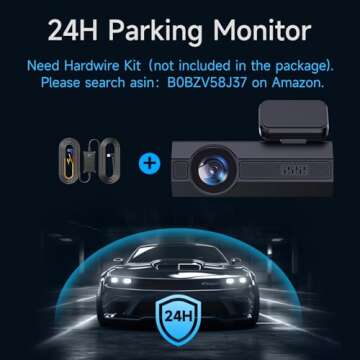 Dash Cam 4K WiFi Front Dash Camera for Cars, E-YEEGER Car Camera 2160P Wireless Mini Dashcams with App, Driving Recorder with 24H Parking Mode, Night Vision, G-Sensor, Free 32G Card, Support 256G Max