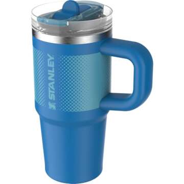 Stanley Quencher ProTour 14 oz Travel Tumbler - Leakproof, Insulated, BPA-Free, Azure Fade