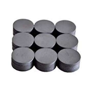 Cutequeen Round Ceramic Industrial ferrite Magnets for Hobbies,Crafts and Science (18x4mm-27pcs, Black)