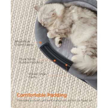 Feandrea 2-Tier Elevated Cat Bed for Summer Comfort