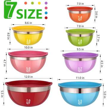Colorful Mixing Bowls Set