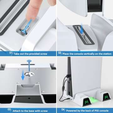 PS4 Controller Charging Station with Storage - Must-Have!