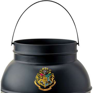 Disguise Harry Potter Hogwarts Cauldron Treat Pail, Official Wizarding World Costume Accessory