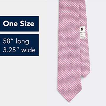 vineyard vines Men's Whale Tie , Vineyard Whale Pink, OS