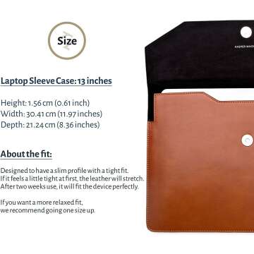 Luxury Leather Laptop Sleeve