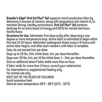 Revival Animal Health Breeder's Edge Oral Cal Plus- Fast-Absorbing Oral Calcium Supplement - 30 ml Paste