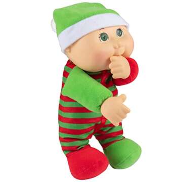 Cabbage Patch Kids Cutie 9" Kane the Christmas Elf - Collectible Doll - Officially Licensed