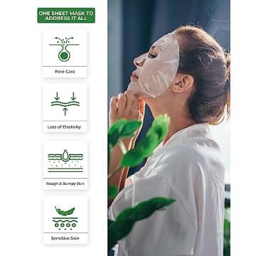 CENTELLIAN 24 Madeca Mask (Pore Tightening, 20pc) - Face Mask Sheet for Pore Minimizing, Sebum Control with Centella Asiatica, TECA, Niacinamide. Korean Skin Care for Men Women by Dongkook.