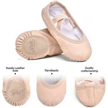 Stelle Toddler & Kids Ballet Shoes Soft Leather