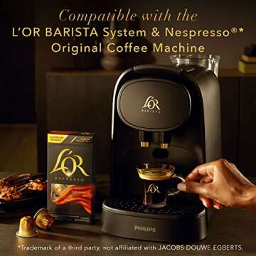 L'OR Espresso Capsules 50ct Colombia - Compatible with L'OR BARISTA & Nespresso