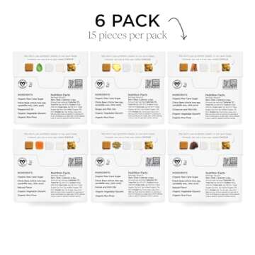 Simply Gum | Variety Pack - Peppermint, Cinnamon, Ginger, Fennel, Maple, Coffee | Plant- Based Chewing Gum | Synthetic Plastic Free + Aspartame Free + non GMO