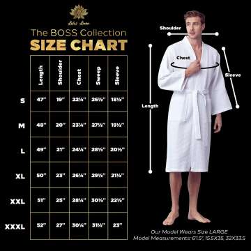 Lotus Linen Soft Waffle Bath Robe for Men