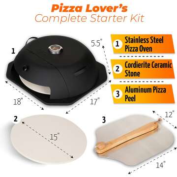 Outdoor Pizza Oven Grill Kit for Backyard Fun