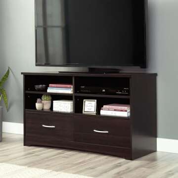 Sauder Beginnings TV Stand with Drawers - Fits TVs Up to 46"