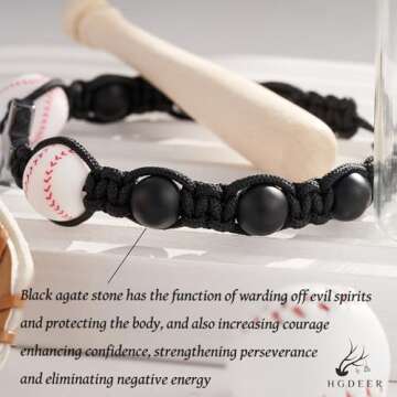 HGDEER Baseball Bracelets Accessories Stuff for 7-14 Year Old Teen boys