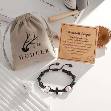 HGDEER Baseball Bracelets Accessories Stuff for 7-14 Year Old Teen boys