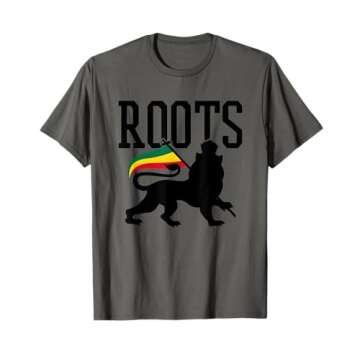 Reggae Roots - Lion Of Judah Rastafari Music Rasta Gift T-Shirt