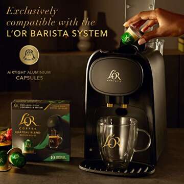 L'OR Coffee Pods, 30 Capsules Medium Light Roast Variety Pack, Single Cup Aluminum Coffee Capsules Exclusively Compatible with the L'OR BARISTA System