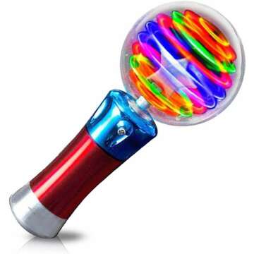 ArtCreativity Light Up Magic Ball Toy Wand for Kids - Fun & Interactive