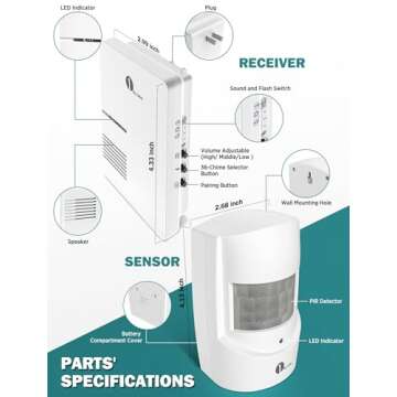 1byone Driveway Alarm - Home Security System