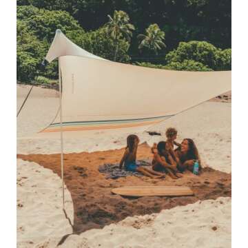 Neso Tents Grande Beach Tent - 7ft Height, 9x9ft, Durable, Cooler Pocket