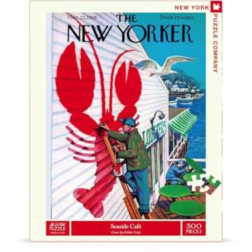 New York Puzzle Company - New Yorker Seaside Cafe - 500 Piece Jigsaw Puzzle