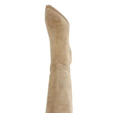 Dolce Vita Women's AUGGIE Fashion Boot, CAMEL SUEDE, 9