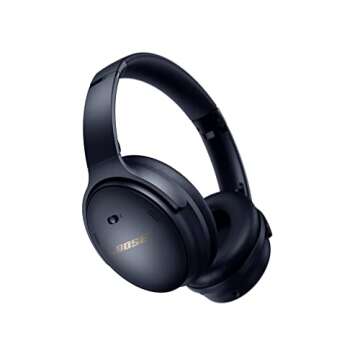 Bose QuietComfort 45 Wireless Bluetooth Noise Cancelling Headphones, Over-Ear Headphones with Microphone, Personalized Noise Cancellation and Sound, Midnight Blue, Limited Edition