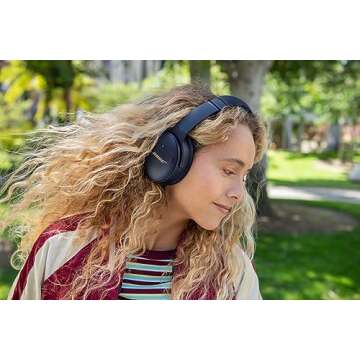 Bose QuietComfort 45 Wireless Bluetooth Noise Cancelling Headphones, Over-Ear Headphones with Microphone, Personalized Noise Cancellation and Sound, Midnight Blue, Limited Edition