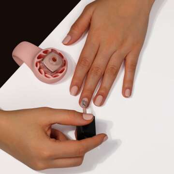 Nail Polish Holder - Soft Adjustable Anti-Spill Tool