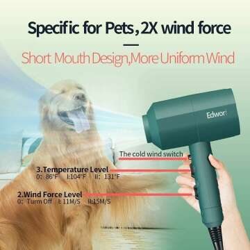 Grooming Blower Dryer for Medium Small Pets