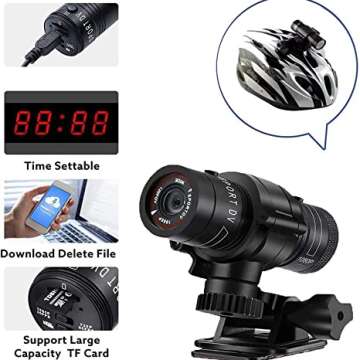 Waterproof Motorcycle Camera Camcorder with Bracket