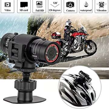 Waterproof Motorcycle Camera Camcorder with Bracket