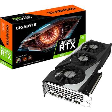 GIGABYTE GeForce RTX 3060 Gaming OC 12G (REV2.0) Graphics Card, 3X WINDFORCE Fans, 12GB 192-bit GDDR6, GV-N3060GAMING OC-12GD Video Card