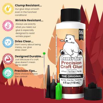 Bearly Art Precision Craft Glue - 4fl oz