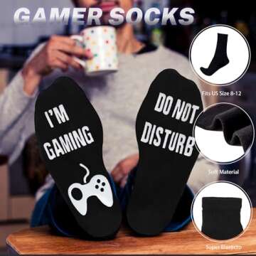 CAKKA Gamer Gifts, 8PCS Cool Gaming Gift Bulk Set Includes Tumbler Straw Beanie Socks Key Chain Thanks Card Gift Box