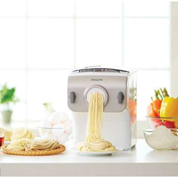 Philips Kitchen Appliances Noodle HR2357/05 Retail Box Packaging, Pasta Maker Plus, One Size