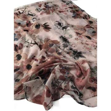 Stylish Floral Print Scarves for Women - GERINLY