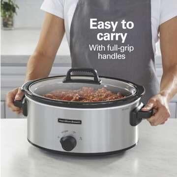 Hamilton Beach 6-Quart Slow Cooker with Stoneware