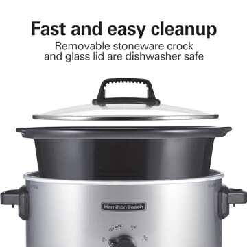 Hamilton Beach 6-Quart Slow Cooker with Stoneware