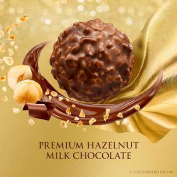 Ferrero Rocher 42 Count Chocolate Gift Box - Indulge in Gourmet Hazelnut Delight