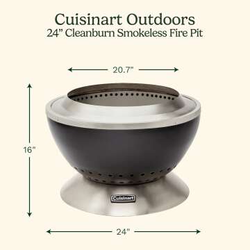 Cuisinart COH-800 Smokeless Fire Pit with Wind Guard