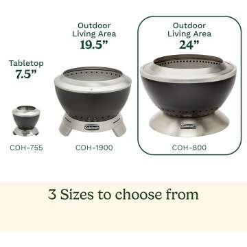 Cuisinart COH-800 Smokeless Fire Pit with Wind Guard