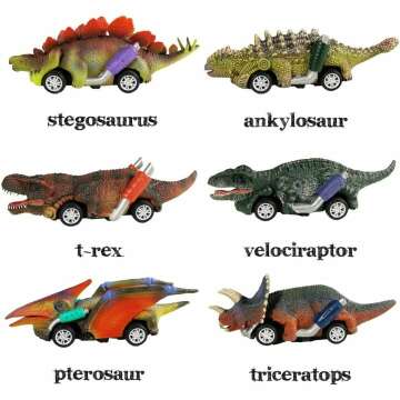 Dino Toy Cars 6-Pack
