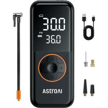 AstroAI 150PSI Tire Inflator with LED Light